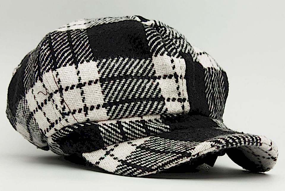 Kadın Kasket Yünlü Desenli Dökümlü Şapka Pembe