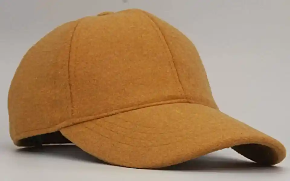 Kadın Sarı Yünlü Kışlık Beyzbol Kep Şapka