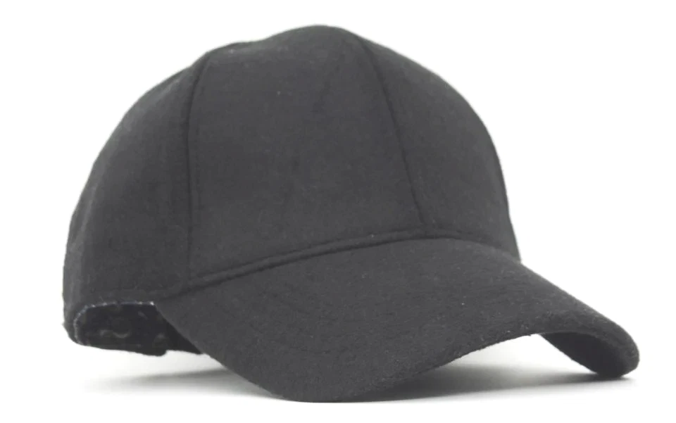 Kadın Antrasit Yünlü Kışlık Beyzbol Kep Şapka