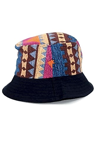 Kadın Bucket şapka Etnik Desenli Kadın Kova Şapka