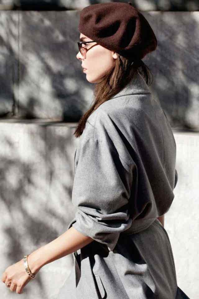 Fransız Keçe Kahverengi Ressam Bere