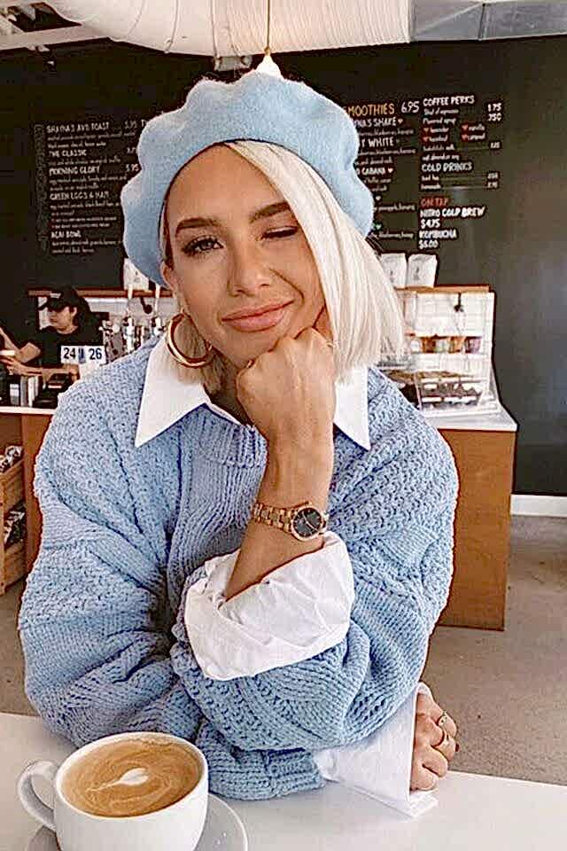 Fransız Keçe Bebek Mavisi Ressam Bere