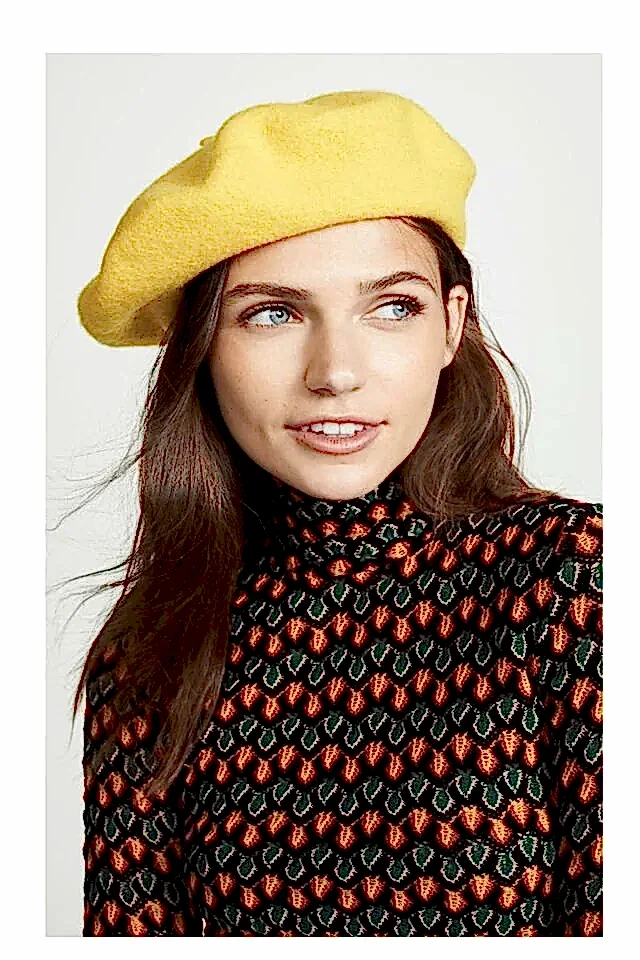 Fransız Keçe Sarı Ressam Bere