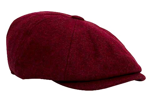 Kışlık Kaşe Kumaş Erkek Şapka Kasket Newsboy Peaky Blinders Kap Hat Bordo