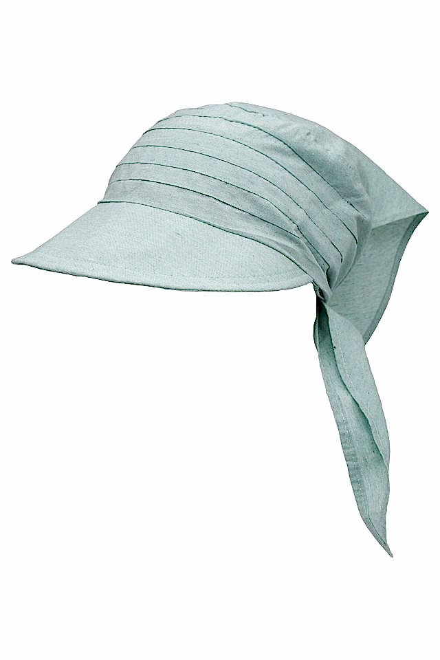 Safari Bağlamalı Su Yeşili Siperli Bandana Vizör