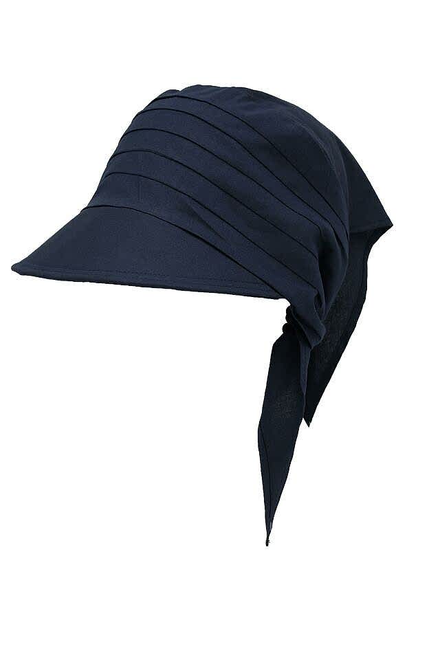 Safari Bağlamalı Lacivert Siperli Bandana Vizör