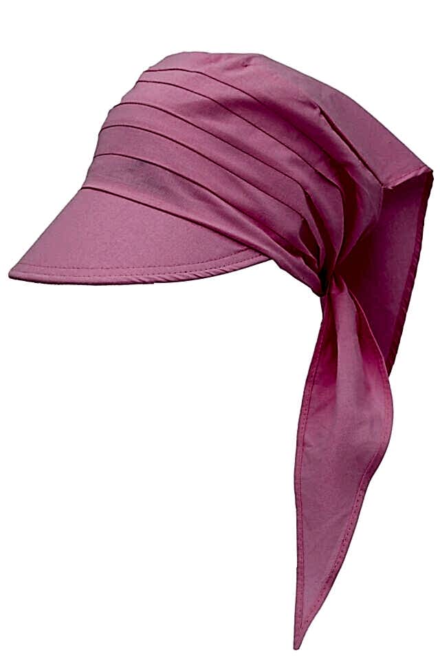 Safari Bağlamalı Pembe Siperli Bandana Vizör