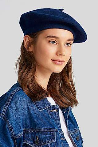 Lacivert Fransız Ressam Bere