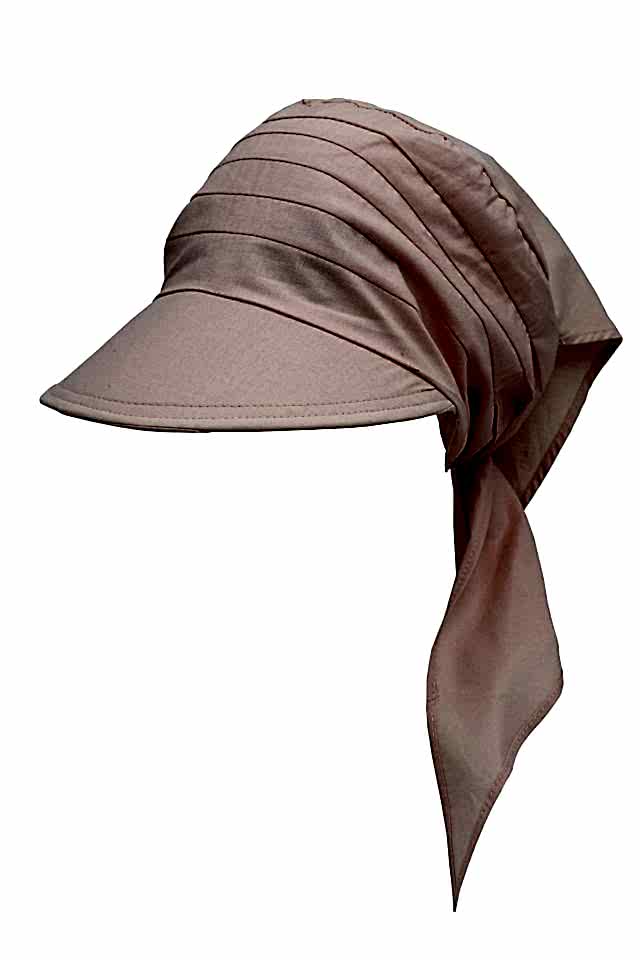 Safari Bağlamalı Pudra Siperli Bandana Vizör