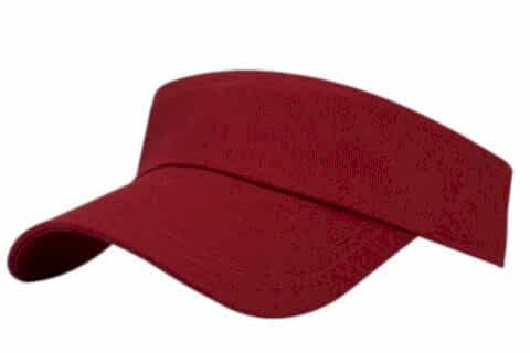 Unisex Uv Koruyucu Vizör Kasket Siperlik Tenis Şapka Koyu Kırmızı